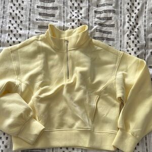 Yellow Girls 1/4 Zip Sweater
